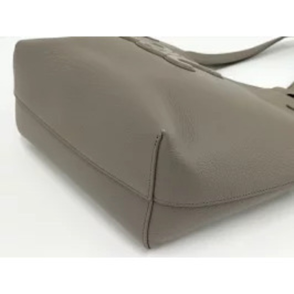 CELINE Cabas Anais Cuilt Tote Bag Leather Greige Gray - Picture 3 of 9
